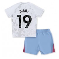 Camisa de Futebol Aston Villa Moussa Diaby #19 Equipamento Secundário Infantil 2023-24 Manga Curta (+ Calças curtas)